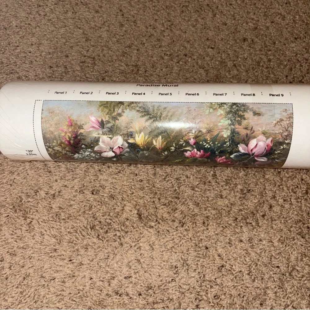 New Anthropologie Paradise Tropical Floral Wall Mural Wallpaper